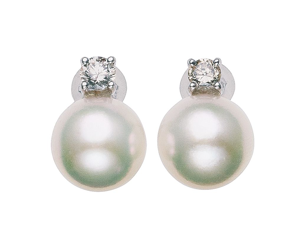 URAKEI PEARL -K18WG Akoya Pearl Earrings